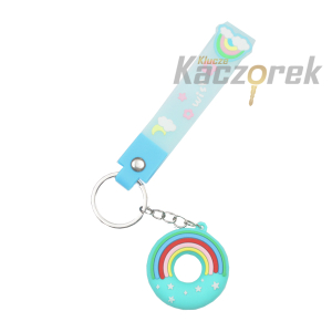 Brelok do kluczy 145 - donut - niebieski